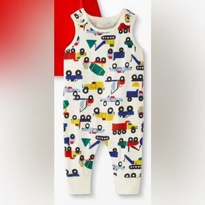 Hanna Andersson Construction Trucks Tank Romper